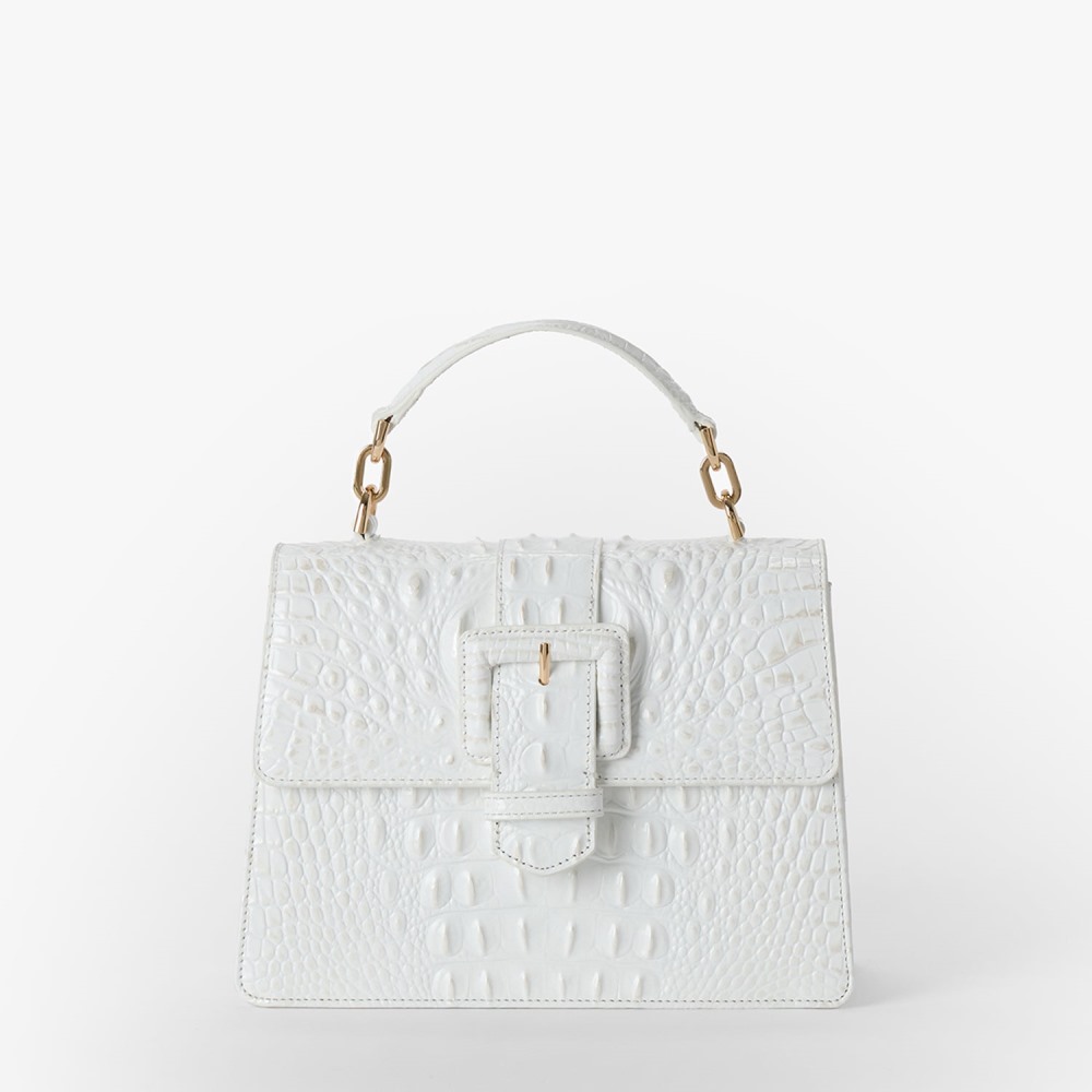 Brahmin Small Hallie - Sea Salt White Melbourne