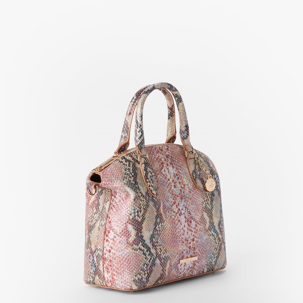 Brahmin Duxbury Leather Satchel - Multi Skyterra